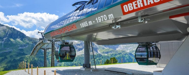 Sommerbetrieb der Grünwaldkopfbahn in Obertauern